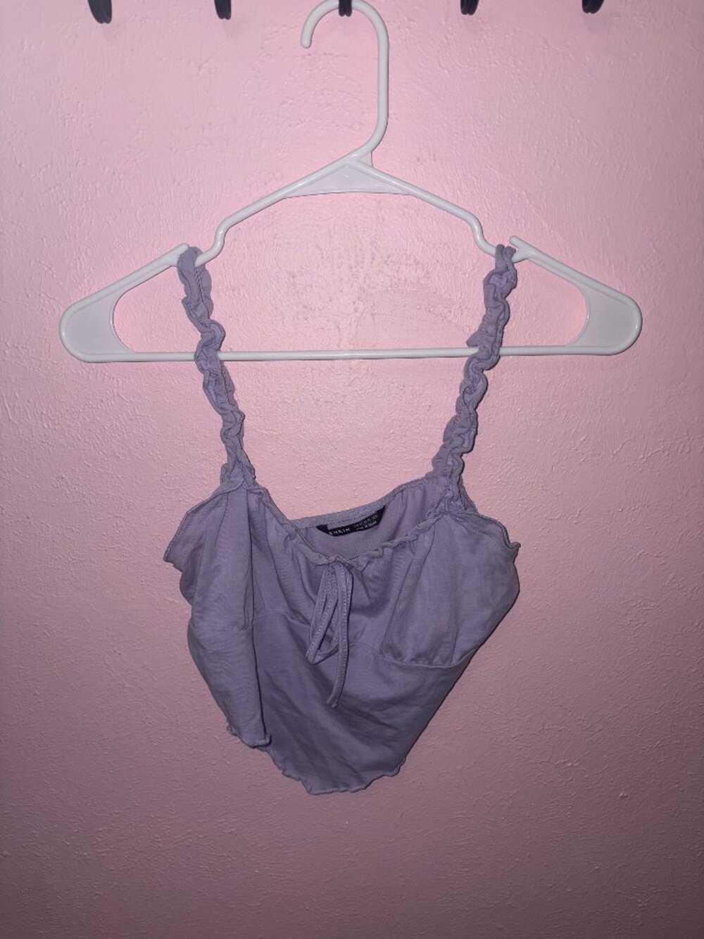 purple crop top